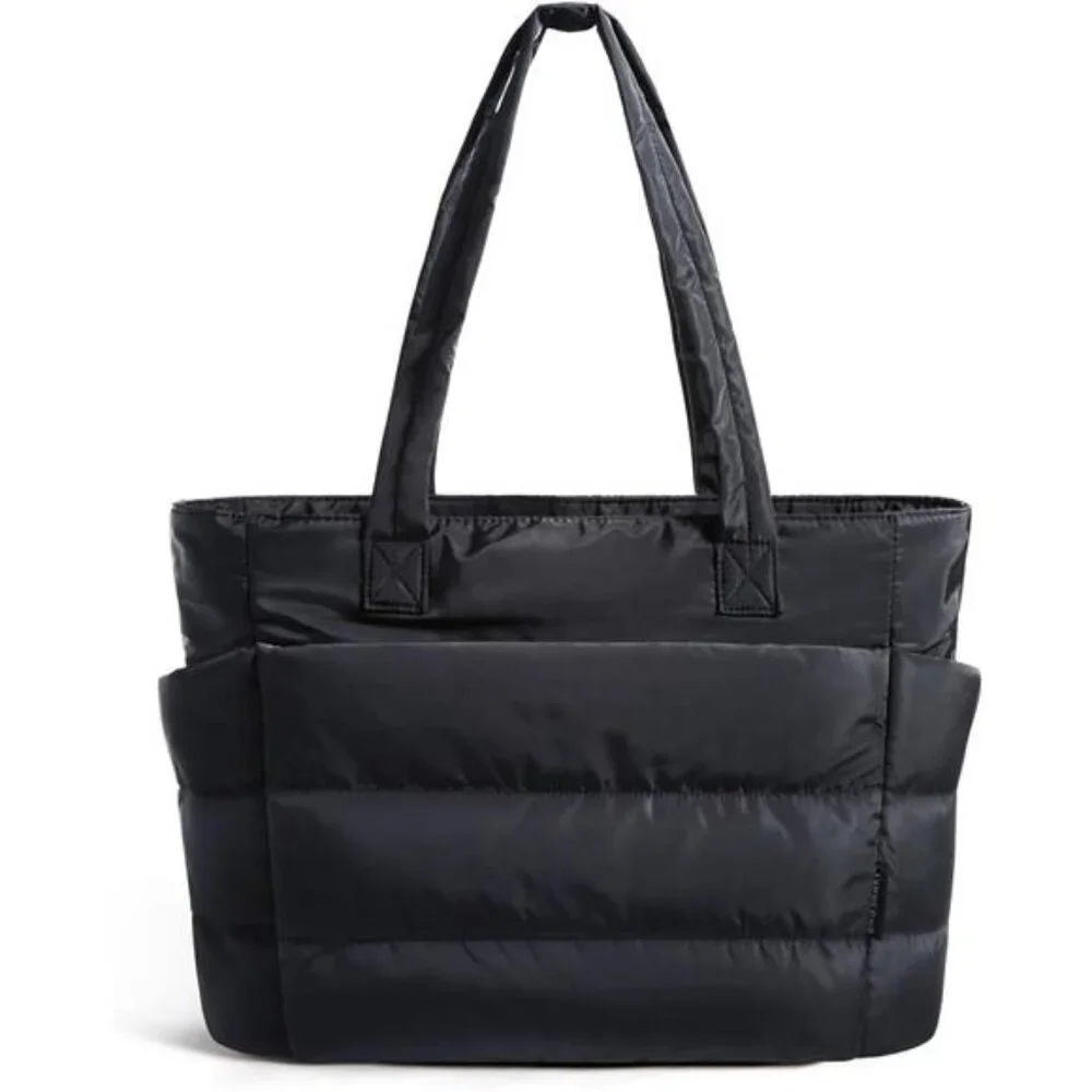 Tote Bag for Women, Lightweight Puffy Tote Bag with Compartments
